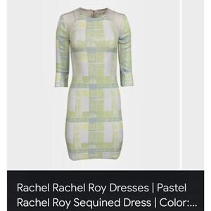 Rachel Roy Womens Midi Formal Wrap Dress Small